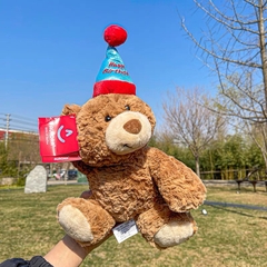 Gấu Teddy đội mũ sinh nhật Teddy Birthday 40cm