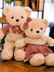 Gấu bông Teddy Ca rô sành điệu