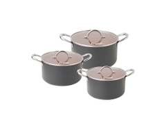 Bộ nồi nhôm (3 chiếc: 18-20-24cm, đáy từ) KG938