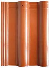 Ngói hai sóng Prime Hera tráng men đỏ