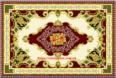 Gạch thảm truyền thống khắc kim 1200x1800 CQ88059