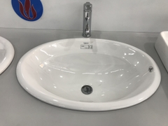 Chậu lavabo dương vành Viglacera CD21