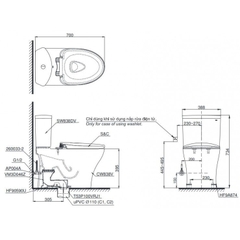 Bồn Cầu Điện Tử TOTO CS838DW14 Nắp Rửa Washlet