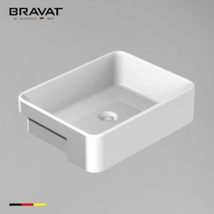 Chậu rửa mặt lavabo bán âm bàn Bravat C22361W-ENG