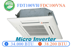 FDT100VH/FDC100VNA - điều hòa âm trần 2 chiều Inverter - 34.000 Btu