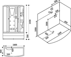 phòng tắm xông hơi ướt Govern JS-0148 nhập khẩu chính hãng