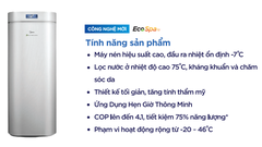 Máy nước nóng bơm nhiệt Heat Pump Midea RSJ-18/150RDN3-E2 - 150L