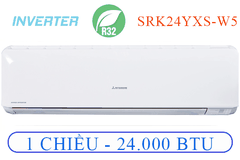 ĐIỀU HÒA TREO TƯỜNG MITSUBISHI HEAVY 1 CHIỀU INVERTER - SRK/SRC24YXS-W5 - CÔNG SUẤT 24.000 Btu