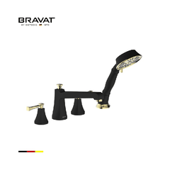 Vòi xả bồn kèm sen tắm cao cấp Bravat F52994BLK-BAF-ENG