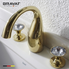 Vòi chậu lavabo 3 lỗ cao cấp Bravat F24287G-ENG
