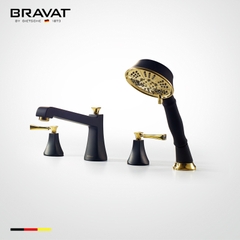 Vòi xả bồn kèm sen tắm cao cấp Bravat F52994BLK-BAF1-ENG