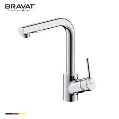 Vòi nước rửa bát cao rút dây cấp Bravat F7172217CP-3