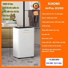 Máy hút ẩm Xiaomi Air Plus 2019EE-16L