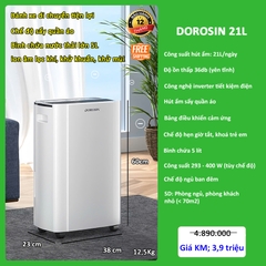 Máy hút ẩm Dorosin 21L