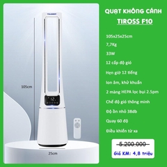 Quạt không cánh Tiross F10 - Trắng