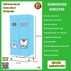 Tủ sấy quần áo Sunhouse 2702