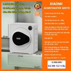 Máy sấy quần áo Xiaomi Acanthaster GDZ70