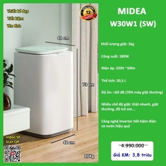 Máy giặt mini Midea W30W1