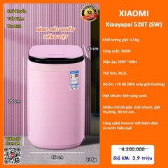 Máy giặt mini Xiaomi Xiaoyapai 528T 4,5kg - Màu hồng