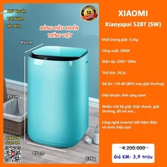 Máy giặt mini Xiaomi Xiaoyapai 528T 4,5kg - Màu Xanh