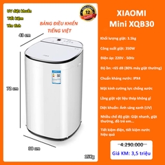 Máy giặt mini Xiaomi Xiaoyapai XQB30-688 3,5KG