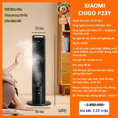 Máy sưởi Xiaomi Chigo P23Y bù ẩm