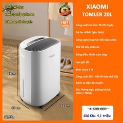 Máy hút ẩm Xiaomi Tomler 20L