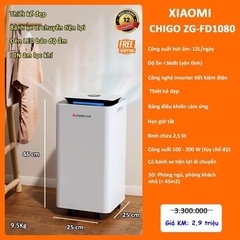 Máy Hút Ẩm Xiaomi Chigo ZG-FD1080 ( 12L )