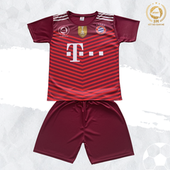 Bộ Quần Áo Bóng Đá Bayern Munich Size Nhỏ Màu Đỏ Đô - 3 MIỀN SPORT