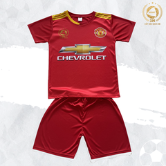 Bộ Quần Áo Bóng Đá Manchester United Size Nhỏ Màu Đỏ - 3 MIỀN SPORT