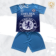 Bộ Quần Áo Bóng Đá Chelsea Màu Xanh Nhạt Size Nhỏ - 3 MIỀN SPORT