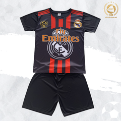 Bộ Áo Bóng Đá Fly Emirates Size Nhỏ Màu Đen - 3 MIỀN SPORT