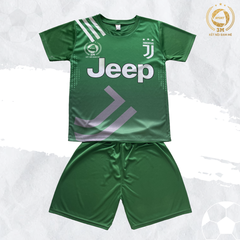Bộ Quần Áo Bóng Đá Juventus Màu Xanh Lá Size Nhỏ - 3 MIỀN SPORT