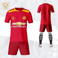 Bộ Quần Áo Bóng Đá Manchester United Màu Đỏ Đô - 3 MIỀN SPORT
