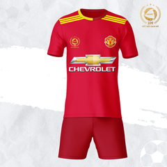 Bộ Quần Áo Bóng Đá Manchester United Màu Đỏ Đô - 3 MIỀN SPORT