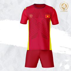 Bộ Quần Áo Bóng Đá Đội Tuyển Việt Nam Màu Đỏ - Thun Lạnh Cao Cấp