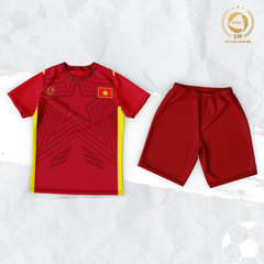 Bộ Quần Áo Bóng Đá Đội Tuyển Việt Nam Màu Đỏ - Thun Lạnh Cao Cấp