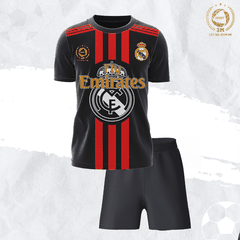 Bộ Áo Bóng Đá Fly Emirates Size Nhỏ Màu Đen - 3 MIỀN SPORT