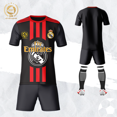 Bộ Quần Áo Bóng Đá CLB Real Madrid Màu Đen - 3 MIỀN SPORT