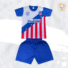 Bộ Quần Áo Bóng Đá Atletico Madrid Màu Xanh Bích - Thun Lạnh Cao Cấp
