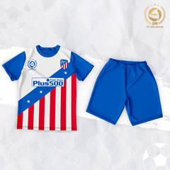 Bộ Quần Áo Bóng Đá Atletico Madrid Màu Xanh Bích - Thun Lạnh Cao Cấp