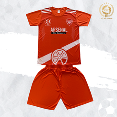 Bộ Quần Áo Bóng Đá Arsenal Màu Cam - Thun Lạnh Cao Cấp