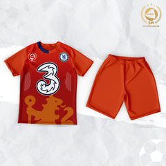 Bộ Quần Áo Bóng Đá Chelsea Màu Cam - Thun Lạnh Cao Cấp