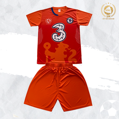 Bộ Quần Áo Bóng Đá Chelsea Màu Cam - Thun Lạnh Cao Cấp