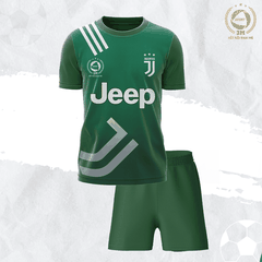 Bộ Quần Áo Bóng Đá Juventus Màu Xanh Lá Size Nhỏ - 3 MIỀN SPORT