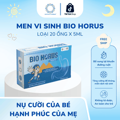 Men vi sinh Bio Horus - Men vi sinh cho trẻ biếng ăn, chậm lớn - Cam kết hỗ trợ khi sử dụng