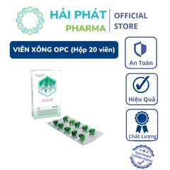 Viên xông Euca-OPC hộp 20 viên giải cảm cúm, sát trùng mũi họng - Cam kết hỗ trợ khi sử dụng