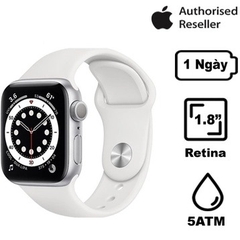 Apple Watch Series 6 44mm (GPS) Viền Nhôm Dây Cao Su  Chính Hãng VNA