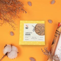 Hạnh nhân cappuccino Happy Nuts 150g - Hộp giấy - Vàng