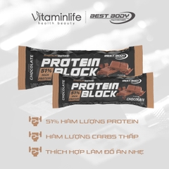 TPBS dạng thanh Protein Block vị Chocolate Best Body Nutrition 90g